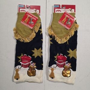 Holiday Time Ugly Dog Sweater with Santa And Reindeer Size XL